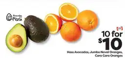 Weis Markets Hass Avocados, Jumbo Navel Oranges, Cara Cara Oranges offer