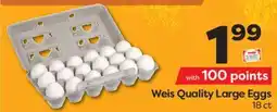 Weis Markets Weis Quality Large Eggs offer