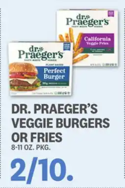 Kings Food Markets DR. PRAEGER'S VEGGIE BURGERS OR FRIES offer
