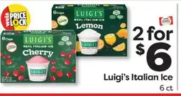 Weis Markets Luigi's Italian Ice offer