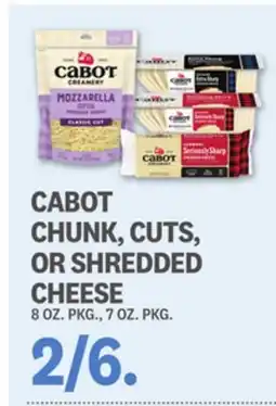 Kings Food Markets CABOT CHUNK, CUTS, OR SHREDDED CHEESE offer