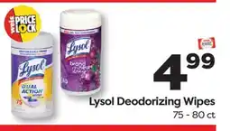 Weis Markets Lysol Deodorizing Wipes offer