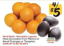 Winn Dixie Hass Avocados or Navel Oranges or Tangelos offer