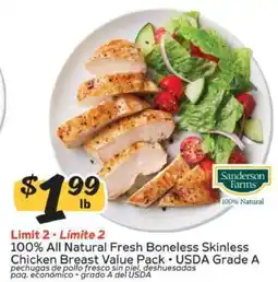 Winn Dixie Sanderson Farms Chicken Breast offer