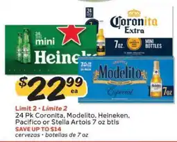 Winn Dixie 24 Pk Coronita, Modelo, Heineken, Pacifico or Stella Artois offer