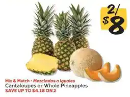 Winn Dixie Cantaloupes or Whole Pineapples offer