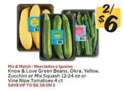 Winn Dixie Know & Love Vegetables offer