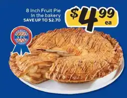 Winn Dixie 8 Inch Fruit Pie offer