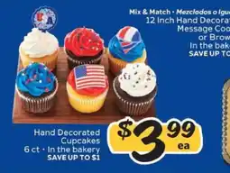Winn Dixie Hand Decorated Cupcakes offer