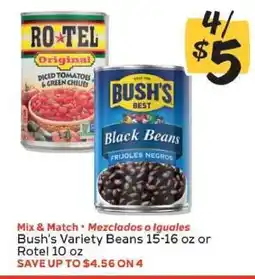 Winn Dixie Bush's Variety Beans or Rotel offer