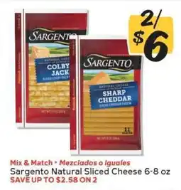 Winn Dixie Sargento Natural Sliced Cheese offer