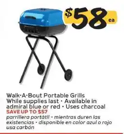 Winn Dixie Walk-A-Bout Portable Grills offer