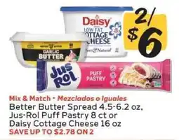 Winn Dixie Better Butter Spread, Jus-Rol Puff Pastry, Daisy Cottage Cheese offer