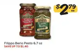 Winn Dixie Filippo Berio Pesto offer