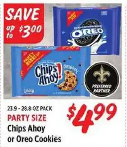 Rouses Party Size Chips Ahoy! or Oreo Cookies offer