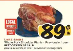 Winn Dixie Whole Pork Shoulder Picnic offer
