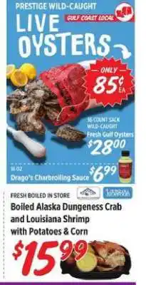Rouses Boiled Alaska Dungeness Crab and Louisiana Shrimp with Potatoes & Corn offer