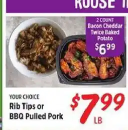 Rouses Rib Tips or BBQ Pulled Pork offer