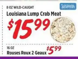 Rouses Louisiana Lump Crab Meat offer