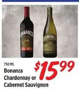 Rouses Bonanza Chardonnay or Cabernet Sauvignon offer