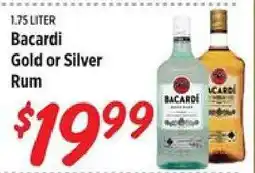 Rouses Bacardi Gold or Silver Rum offer
