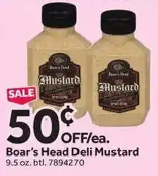Stop&Shop Boar's Head Deli Mustard offer