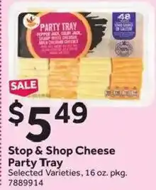 Stop&Shop Stop & Shop Cheese Party Tray offer