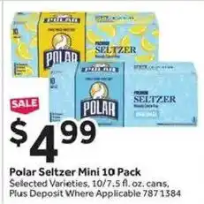 Stop&Shop Polar Seltzer Mini offer