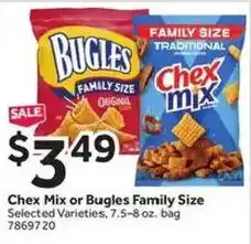 Stop&Shop Chex Mix or Bugles Family Size offer