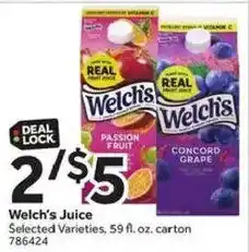 Stop&Shop Welch's Juice offer