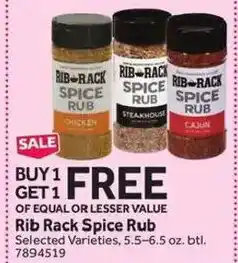 Stop&Shop Rib Rack Spice Rub offer