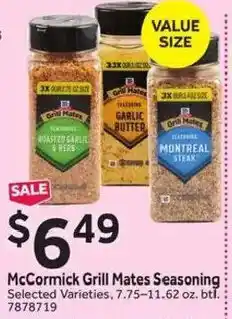 Stop&Shop McCormick Grill Mates Seasoning offer