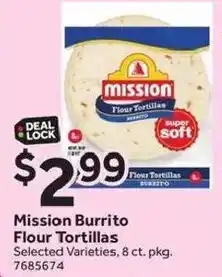 Stop&Shop Mission Burrito Flour Tortillas offer