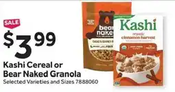 Stop&Shop Kashi Cereal or Bear Naked Granola offer