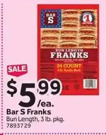 Stop&Shop Bar S Franks offer