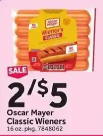 Stop&Shop Oscar Mayer Classic Wieners offer