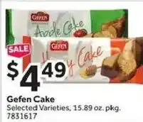 Stop&Shop Gefen Cake offer