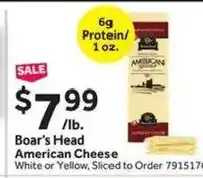 Stop&Shop Boar's Head American Cheese offer
