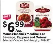 Mama Mancini's Meatballs or Sausage, Peppers and Onions