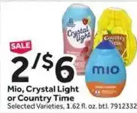 Stop&Shop Mio, Crystal Light or Country Time offer