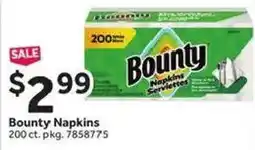 Stop&Shop Bounty napkins offer