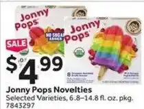 Stop&Shop Jonny Pops Novelties offer