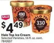 Stop&Shop Halo Top Ice Cream offer