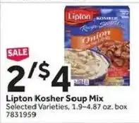 Stop&Shop Lipton Kosher Soup Mix offer