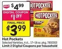 Stop&Shop Hot Pockets offer