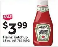 Stop&Shop Heinz Ketchup offer