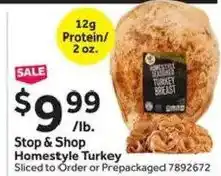 Stop&Shop Stop & Shop Homestyle Turkey offer