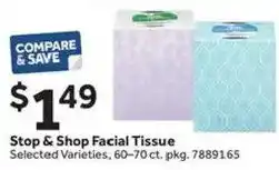 Stop&Shop Stop & Shop Facial Tissue offer