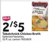 Stop&Shop Tabatchnick chicken broth offer