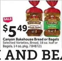 Stop&Shop Canyon Bakehouse Bread or Bagels offer
